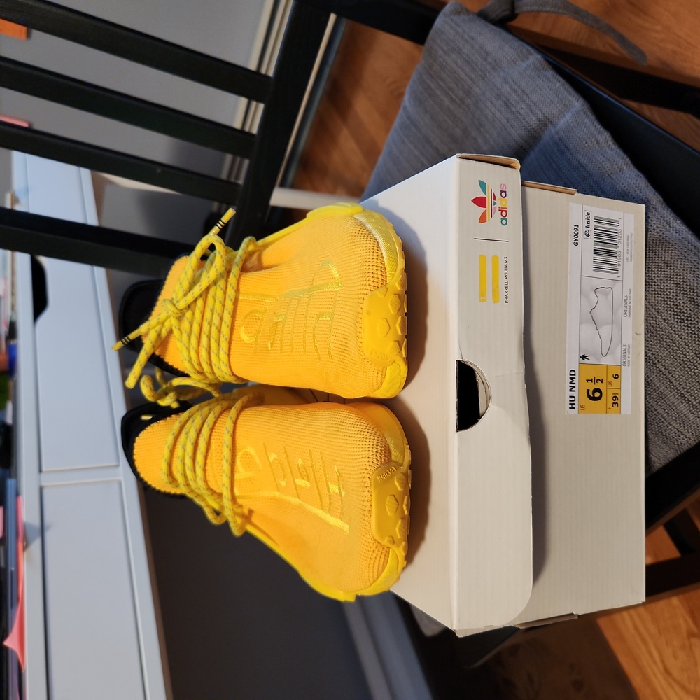 ADIDAS HU NMD Human Race x Pharrell Williams (Yellow, Size 6.5 US, GY0091)